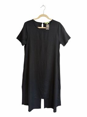 NWT Trisha Tyler Cotton Summer High Low Short Sleeve Midi Dress Size Medium